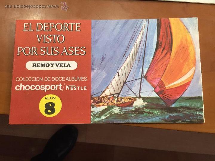 Coleccionismo &Aacute;lbum: EL DEPORTE VISTO POR SUS ASES 8 REMO Y VELA COMPLETO IMPECABLE NUEVO