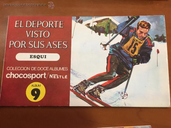Coleccionismo &Aacute;lbum: EL DEORTE VISTO POR SUS ASES 9 ESQUI COMPLETO NUEVO IMPECABLE