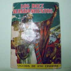 Coleccionismo Álbum: ALBUM COMPLETO LOS DIEZ MANDAMIENTOS.