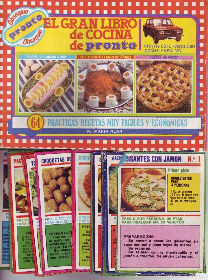 Collectionnisme Album: PRONTO - EL GRAN LIBRO DE COCINA - &Aacute;LBUM COMPLETO
