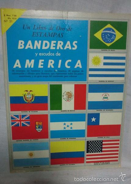 Collezionismo &Aacute;lbum: ALBUM BANDERAS Y ESCUDOS DE AM&Eacute;RICA -1969 - EDITORIAL NOVARO - COMPLETO SIN PEGAR
