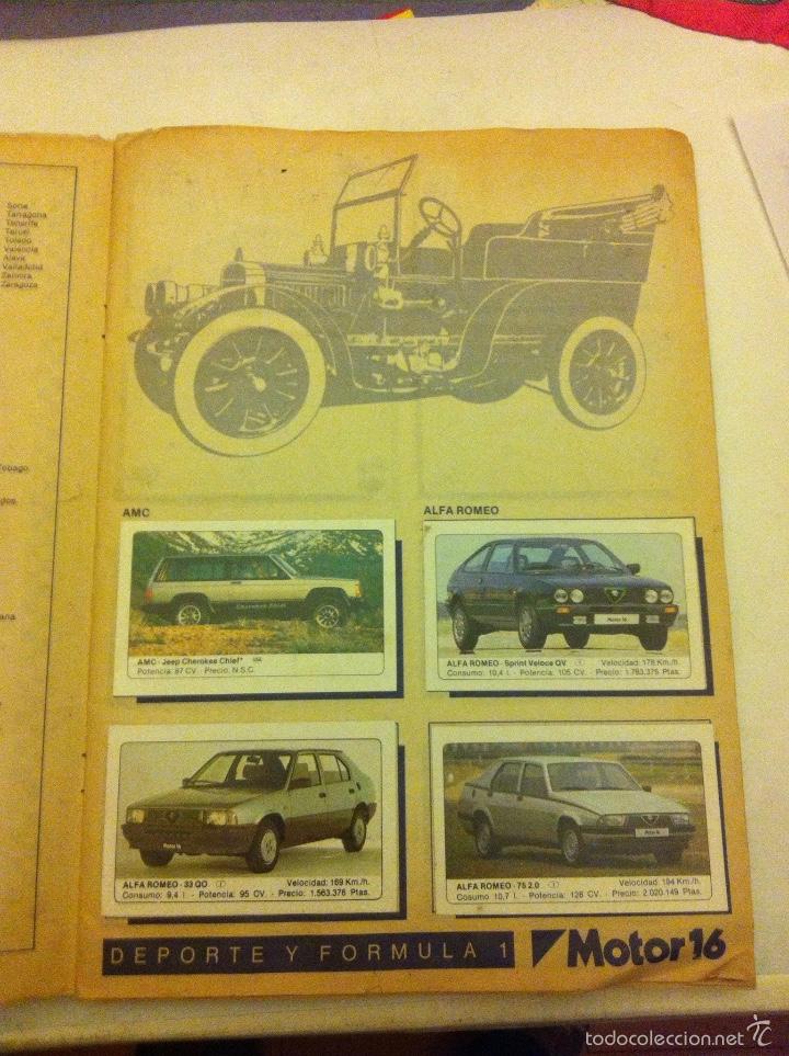 Coleccionismo &aacute;lbum: coches (motor 16) - Foto 2