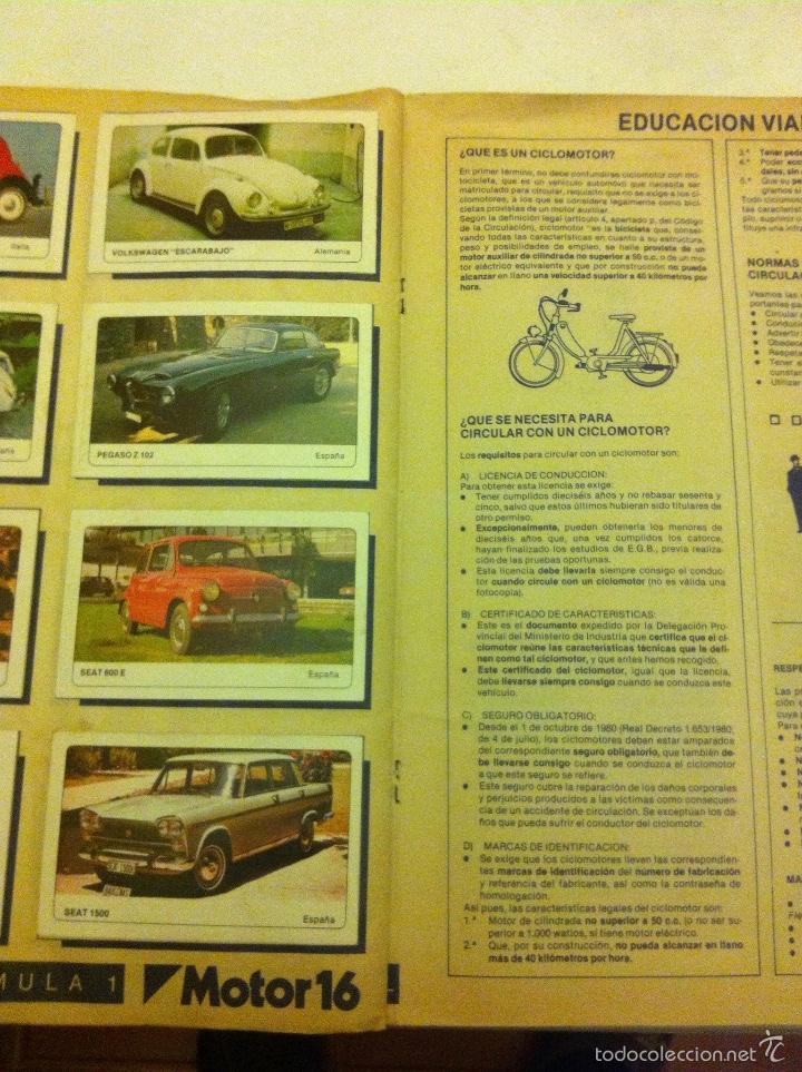 Coleccionismo &aacute;lbum: coches (motor 16) - Foto 4