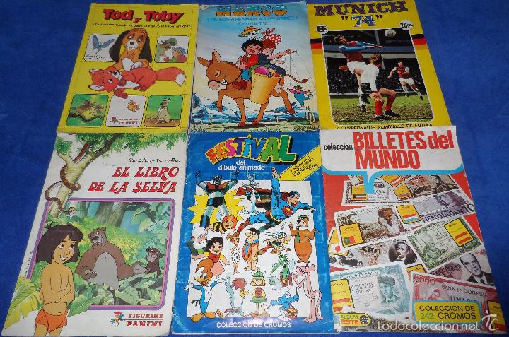Collectable Albums: Lote de 6 &aacute;lbumes - Festival - Marco - Billetes del Mundo - Munich 74 &iexcl;Completos!