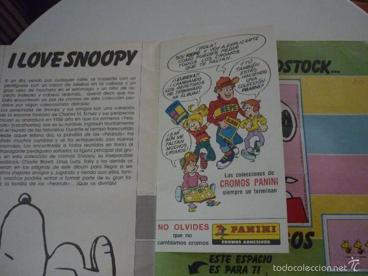Coleccionismo &aacute;lbum: I LOVE SNOOPY. PANINI - Foto 2