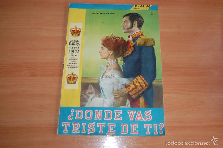 Collezionismo &Aacute;lbum: ALBUM CROMOS COMPLETO &iquest;DONDE VAS TRISTE DE TI? ED. FHER.