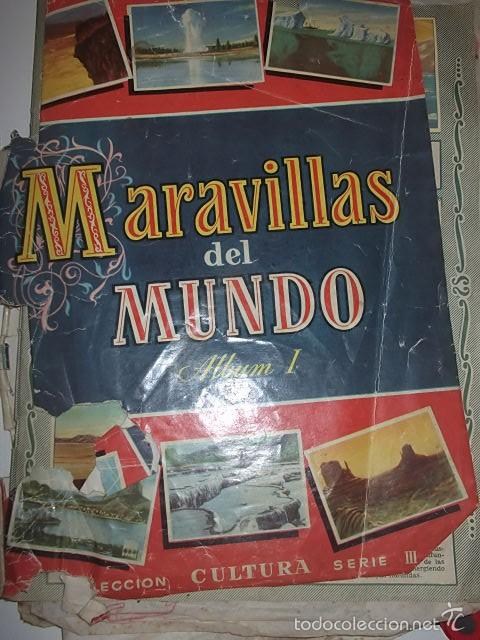 Collectionnisme Album: ALBUM MARAVILLAS DEL MUNDO N&ordm; 1 COMPLETO,REGALADO VER DESCRIPCION