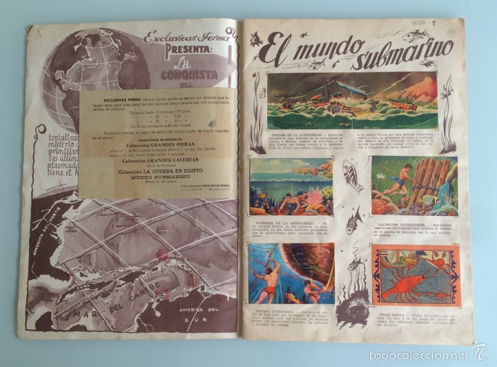 Coleccionismo &aacute;lbum: Mundo submarino. Ferma - Foto 2