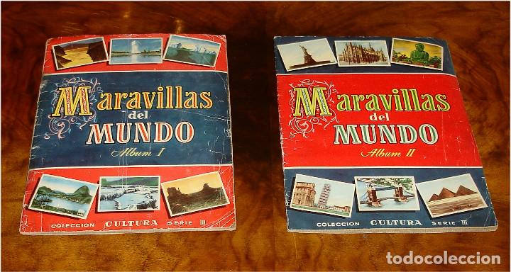 Collectionnisme Album: 2 ALBUMES MARAVILLAS DEL MUNDO I & II- ED.BRUGUERA -2 x 125 cromos. 1956 BUEN ESTADO