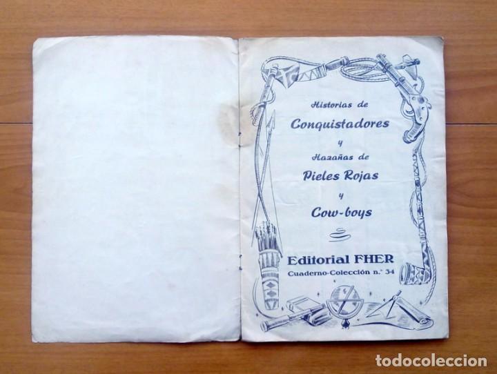 Coleccionismo Álbum: Álbum Historias de conquistadores y hazañas de pieles rojas y cow-boys-Completo, Editorial Fher 1957 - Foto 2 - 78111053