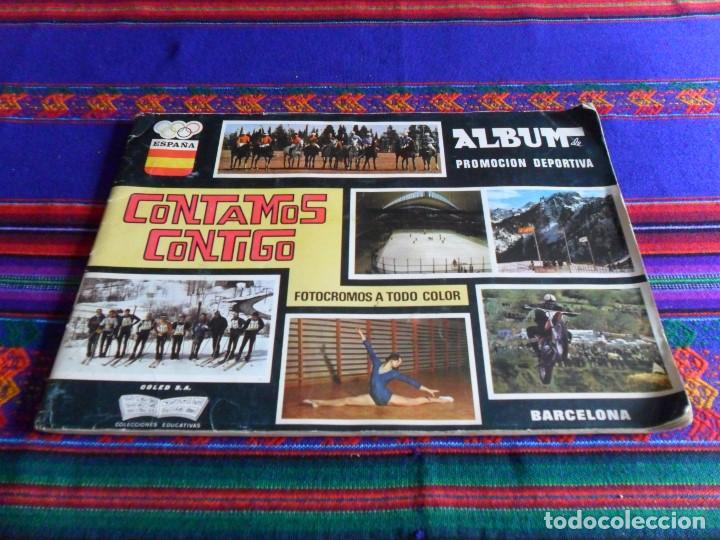 Collectable Albums: BUEN PRECIO ALBUM PROMOCI&Oacute;N DEPORTIVA CONTAMOS CONTIGO INCOMPLETO CON 135 CROMOS DE 310. COLED 1968.