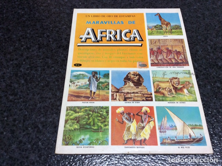 Collectable Albums: &Aacute;LBUM DE CROMOS UN LIBRO DE ESTAMPAS LAS MARAVILLAS DE AFRICA -ED. NOVARO A&Ntilde;O 1971 COMPLETO