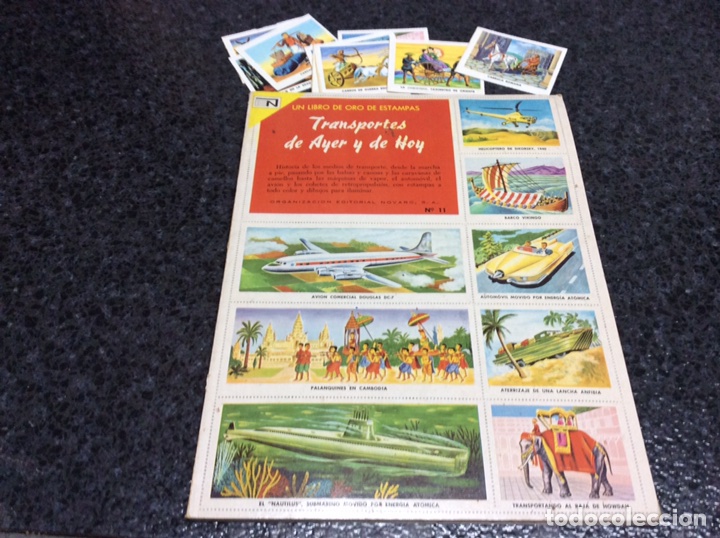 Collectable Albums: &Aacute;LBUM DE CROMOS UN LIBRO DE ESTAMPAS Transportes de Ayer y Hoy- ED. NOVARO A&Ntilde;O COMPLETO