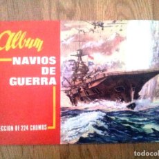 Coleccionismo Álbum: ALBUM DE CROMOS NAVÍOS DE GUERRA, A.D A. 1966. COMPLETO.BUEN ESTADO. Lote 87411512