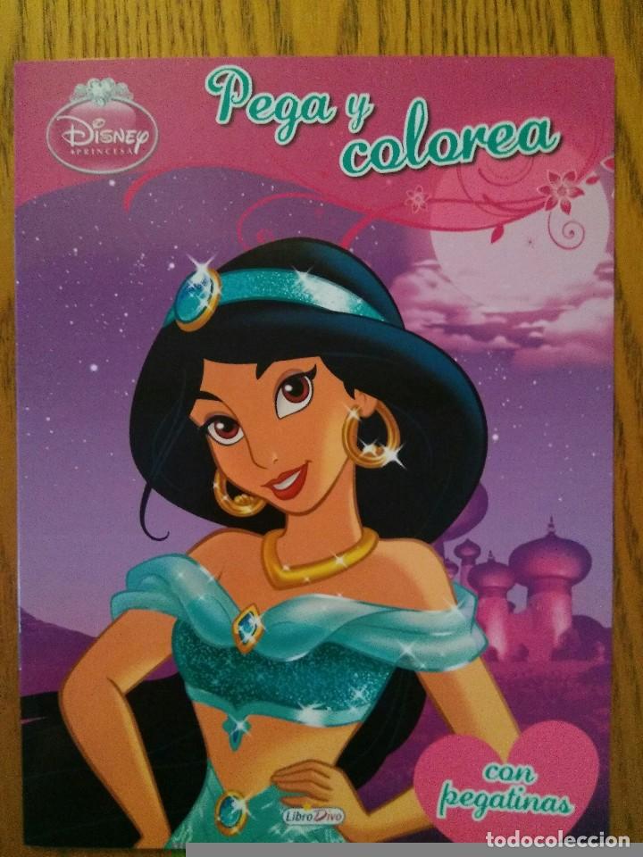 Collectable Albums: Pega y colorea Disney princesas con pegatinas - Jasmine Yasmin Aladdin - 2013