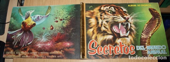 Coleccionismo &Aacute;lbum: SECRETOS DEL MUNDO ANIMAL - ALBUM COMPLETO - ROLLAN