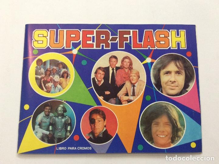 Colecionismo Caderneta: &Aacute;LBUM CROMOS S&Uacute;PER FLASH + SOBRE VAC&Iacute;O + CART&Oacute;N PROPAGANDA