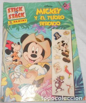 Coleccionismo &aacute;lbum: STICK & STACK N&ordm; 45 DE PANINI, MICKEY Y EL TESORO PERDIDO - Foto 1