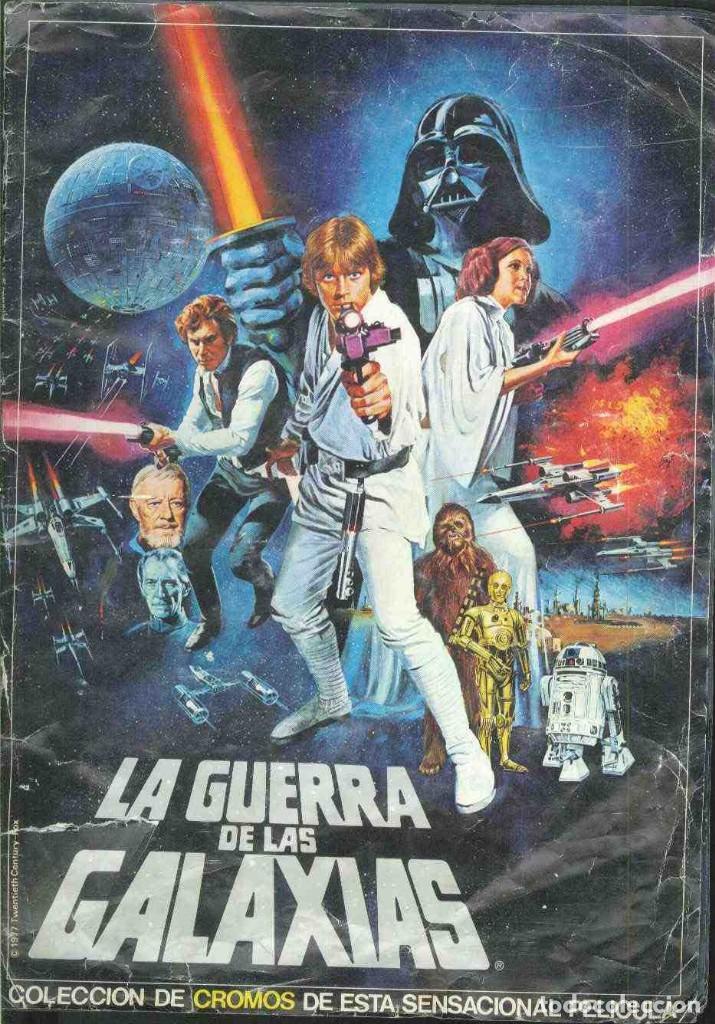 Collectable Albums: la guerra de las galaxias a&ntilde;o 1977, album completo, usado, ideal para completar
