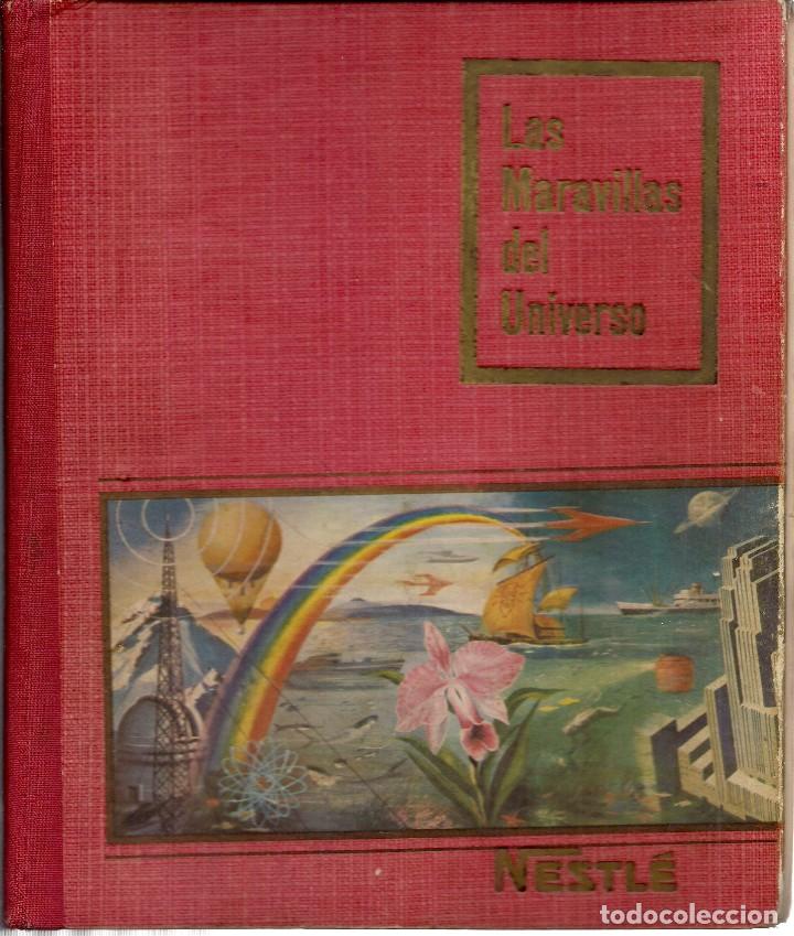 Colecionismo Caderneta: LAS MARAVILLAS DEL UNIVERSO I y II. &Aacute;lbums Nestl&eacute;, 1955-1957   (COMPLETOS)