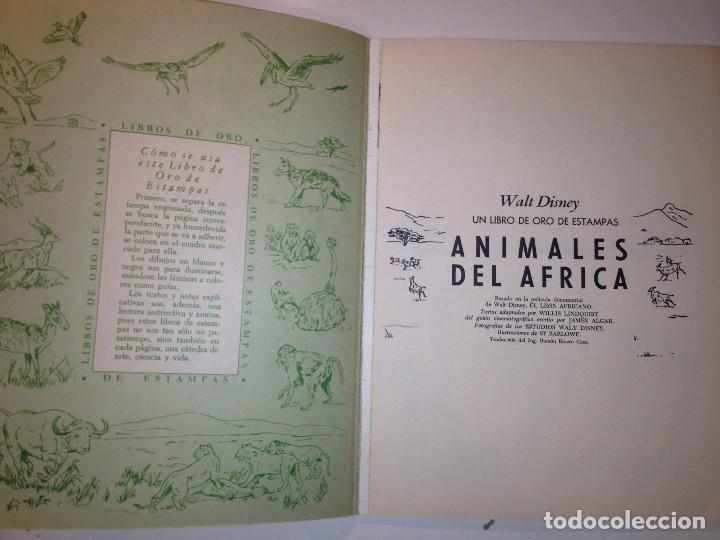 Coleccionismo &aacute;lbum: Animales de &Aacute;frica Libro de oro de estampas - Foto 2
