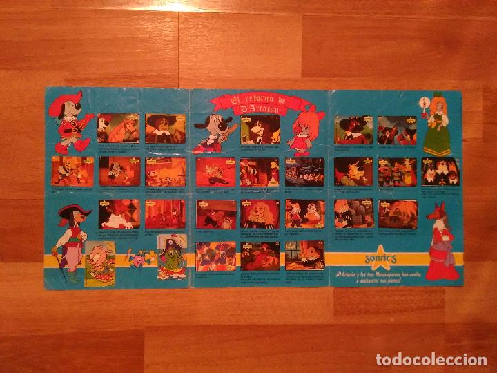Sammeln Sammelalbum: LOTE MUY DIF&Iacute;CIL Y RARO. &Aacute;LBUM DE CROMOS EL RETORNO DE D'ARTAC&Aacute;N COMPLETO - CHICLE SONRICS (A&Ntilde;OS 90)