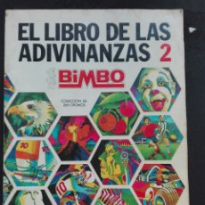 Coleccionismo Álbum: EL LIBRO DE LAS ADIVINANZAS 2 COLECCIÓN 276 CROMOS BIMBO. Lote 117553066
