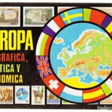 Coleccionismo Álbum: ÁLBUM EUROPA GEOGRÁFICA,POLÍTICA Y ECONÓMICA (COMPLETO)