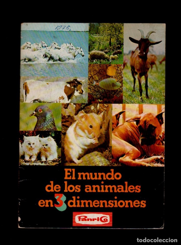 Sammeln Sammelalbum: CX2 Album de Cromos EL MUNDO DE LOS ANIMALES EN 3 DIMENSIONES , Completo, de PANRICO Buen estado. VE