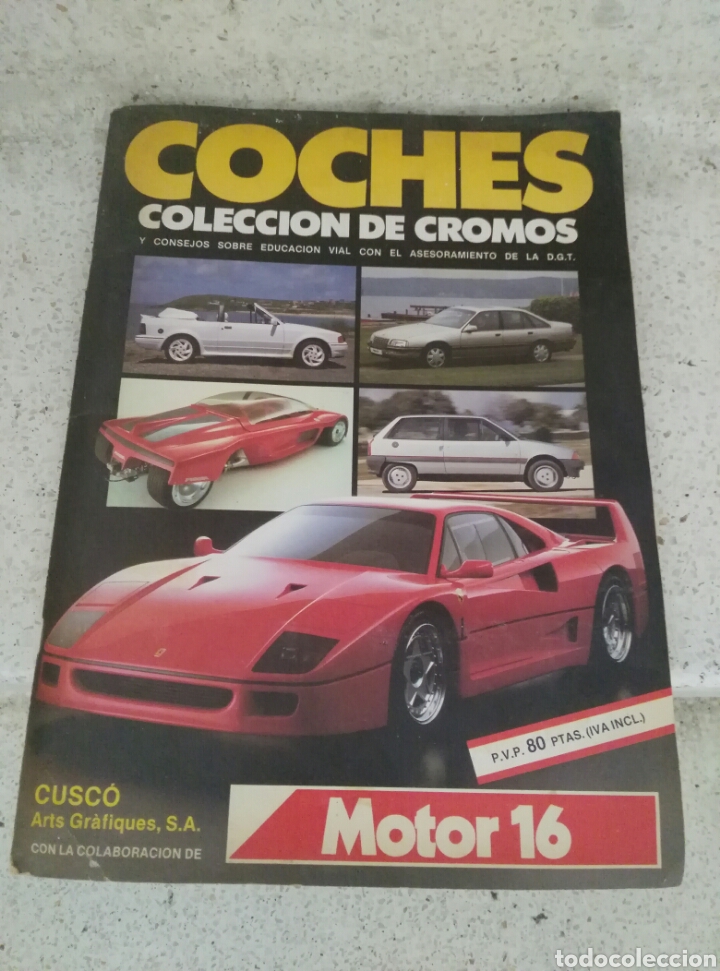 Coleccionismo &Aacute;lbum: COCHES-ALBUM COLECCION DE CROMOS-MOTOR 16-CUSCO-COMPLETO-180 CROMOS-A&Ntilde;O 1988.