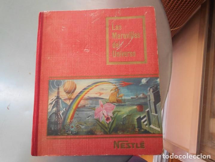 Colecionismo Caderneta: las maravillas del universo-album nestle-a&ntilde;o 1955-completo de cromos