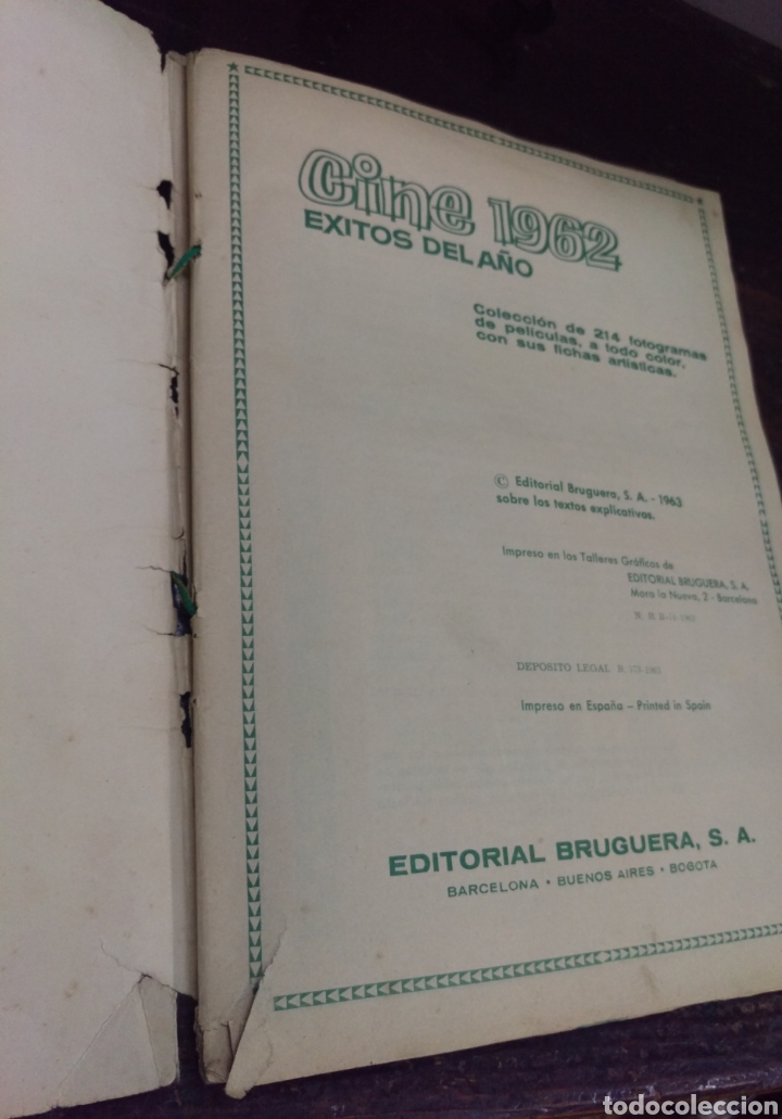 Coleccionismo &aacute;lbum: CINE 1962 COMPLETO - Foto 3