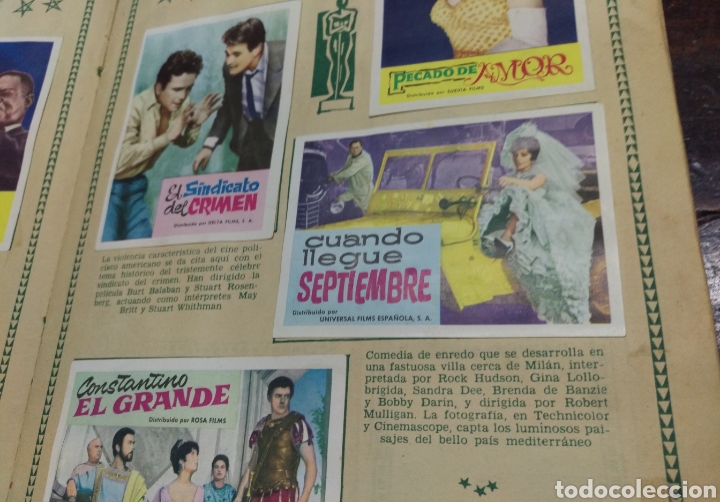 Coleccionismo &aacute;lbum: CINE 1962 COMPLETO - Foto 6