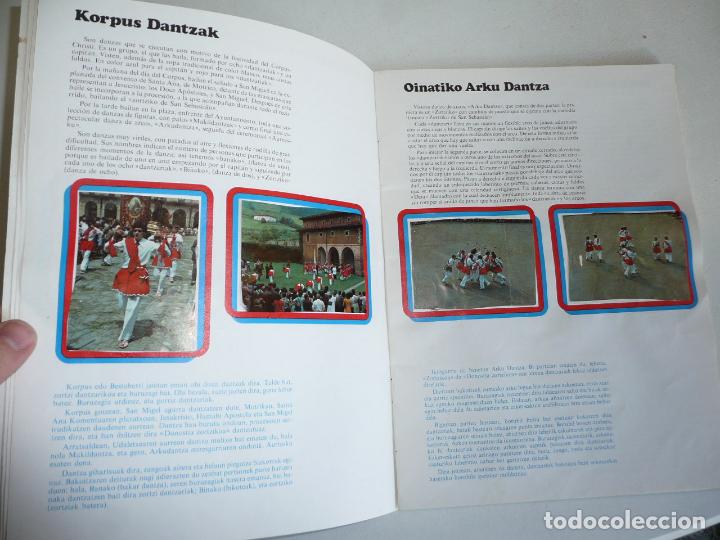Coleccionismo Álbum: Gipuzkoako dantzak - Danzas de Guipúzcoa - Álbum de cromos completo - Foto 2 - 138639594
