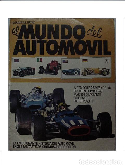 Colecionismo Caderneta: El mundo del autom&oacute;vil - Album de cromos. Completo.