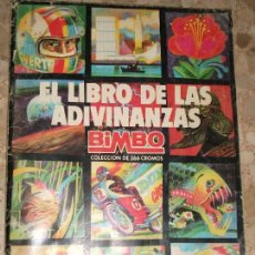 Coleccionismo Álbum: ALBUM DE CROMOS EL LIBRO DE LAS ADIVINANZAS DE BIMBO - CROMO 1974 COMPLETO