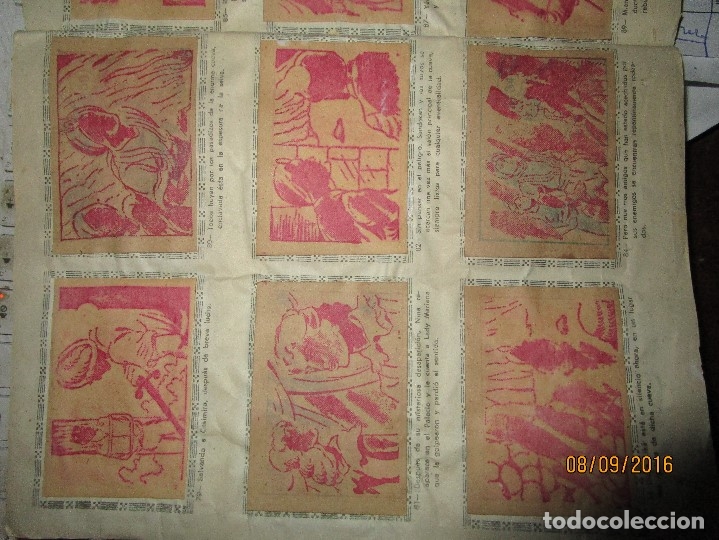 Coleccionismo Álbum: raro ANTIGUO ALBUM DE PIRATAS casi COMPLETO SANDOKAN EL TIGRE DE MALASIA cromos en un solo color - Foto 17 - 161587246