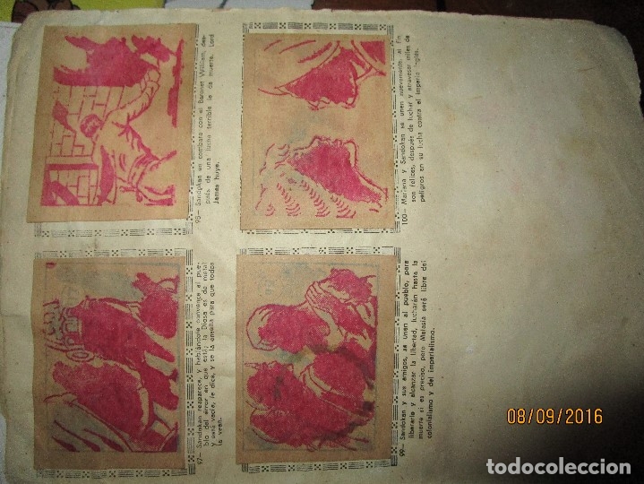Coleccionismo Álbum: raro ANTIGUO ALBUM DE PIRATAS casi COMPLETO SANDOKAN EL TIGRE DE MALASIA cromos en un solo color - Foto 20 - 161587246
