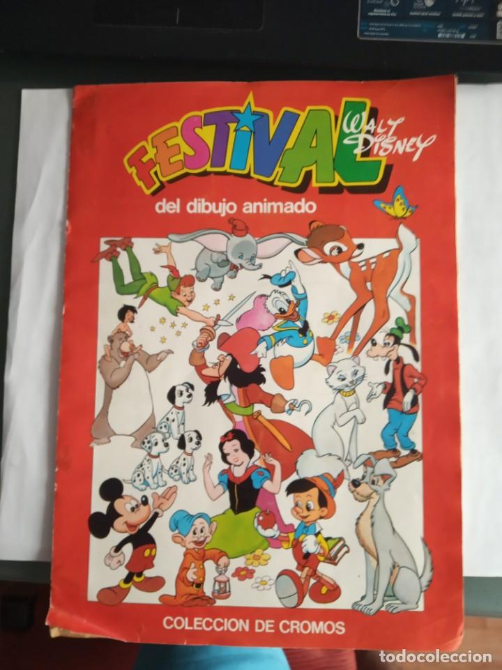 Collezionismo &Aacute;lbum: Album azul y rojo Festival del dibujo animado de Walt Disney COMPLETO.