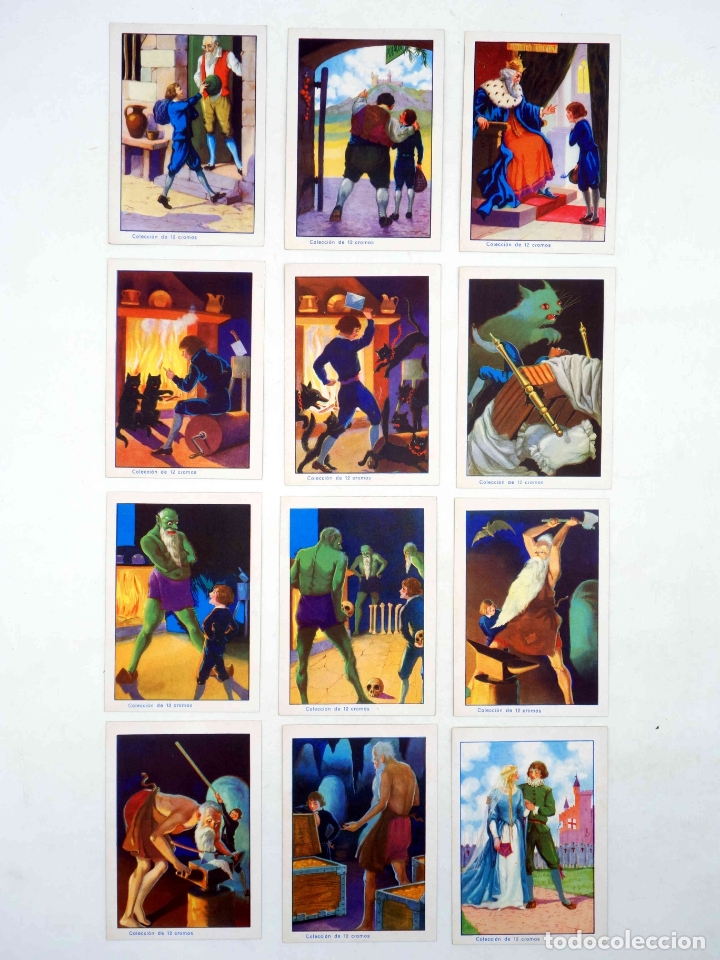 Collectable Albums: COLECCIONES EL NI&Ntilde;O PERIQUITO SIN MIEDO COLECCI&Oacute;N DE 12 CROMOS. COMPLETA. J. Bargu&ntilde;&oacute;, Circa 1950