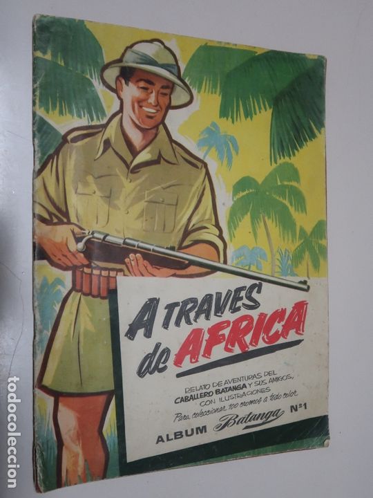 Collezionismo &Aacute;lbum: A trav&eacute;s de Africa. Album Chocolates Batanga n&ordm; 1. 100 cromos, Completo