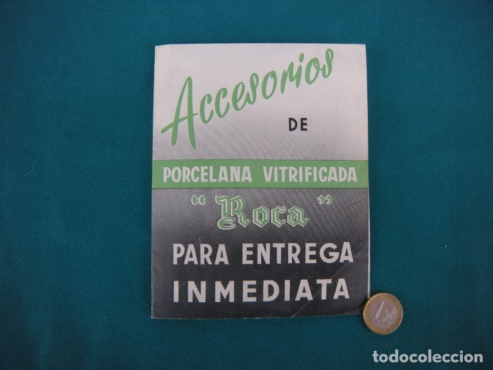 Collezionismo &Aacute;lbum: CAT&Aacute;LOGO ROCA ACCESORIOS DE BA&Ntilde;O, A&Ntilde;OS 60. FONTANER&Iuml;A