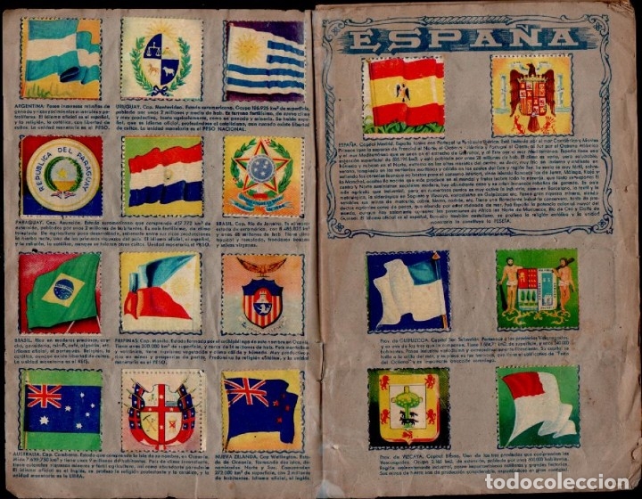 antigua pegatina,bandera y escudo de españa fra - Buy Antique and  collectible stickers on todocoleccion