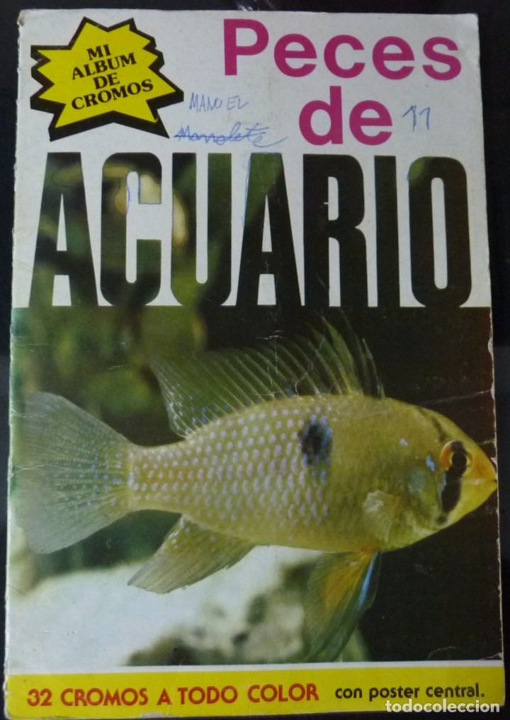 Colecionismo Caderneta: PECES DE ACUARIO / MI ALBUM DE CROMOS /CON POSTER/1980