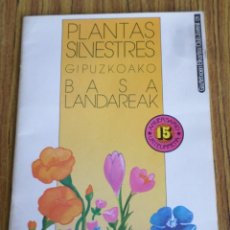 Coleccionismo Álbum: PLANTAS SILVESTRES GUIPÚZCOA - GIPUZKOAKO BASA LANDAREAK - ÁLBUM CROMOS COMPLETO . Lote 176873593