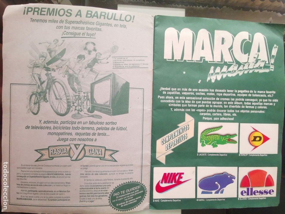 Coleccionismo &aacute;lbum: ALBUM CROMOS MARCA MANIA EDICIONES ESTE COMPLETO - Foto 2