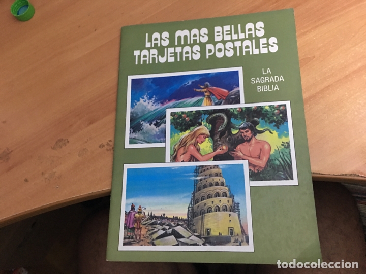 Collectionnisme Album: LAS MAS BELLAS TARJETAS POSTALES. LA SAGRADA BIBLIA. COMPLETO CON 24 POSTALES A COLOR (COIB34)
