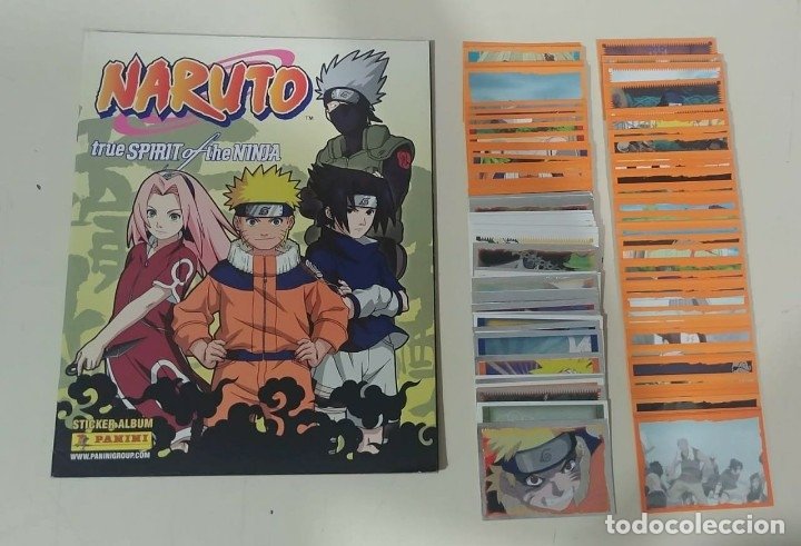 ALBUM FIGURINHAS NARUTO TRUE SPIRIT OF THE NINJA - COMP