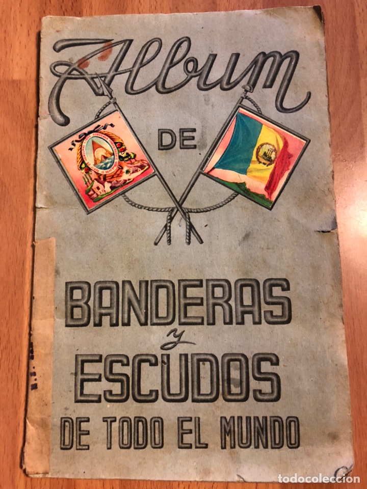 Collectionnisme Album: Album de cromos completo de banderas y escudos de todo el mundo.editorial fher