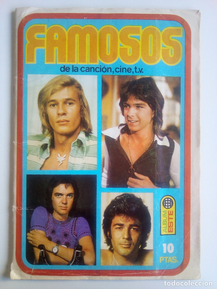 Collectable Albums: ZC &Aacute;LBUM DE CROMOS - FAMOS DE LA CANCI&Oacute;N, CINE, TV - EDICIONES ESTE - A&Ntilde;O 1973 - COMPLETO - MUY RARO